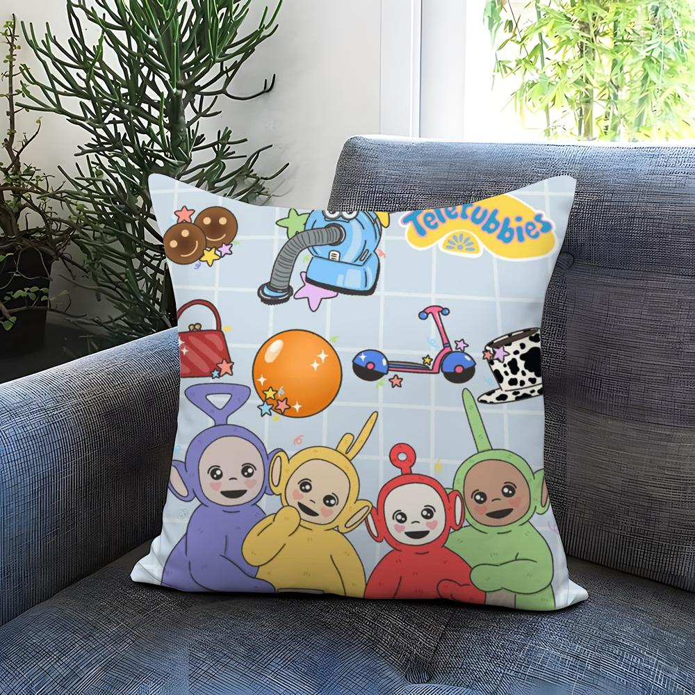 Federa Cuscino T-Teletubbies Carina Comoda Reversibile Ideale per Auto Divano Camera da Letto e Oltre