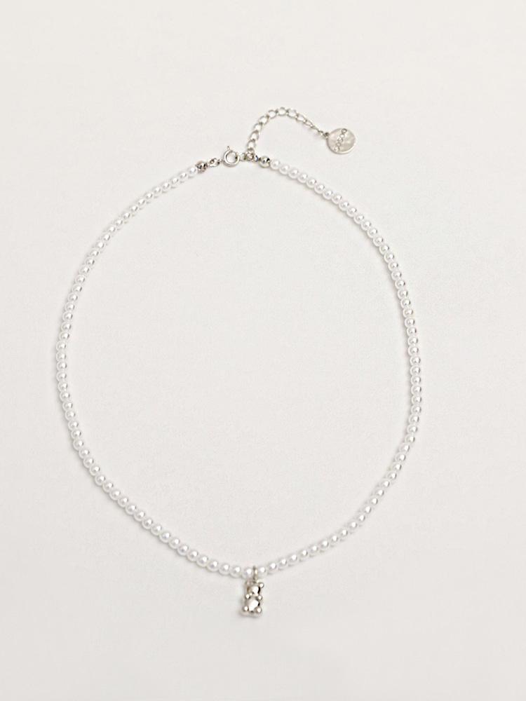Sosoo Little Bear Pearl Necklace