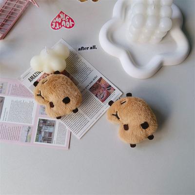 Capybara Doll Squeaker Keychain Toy Charms Accessories Car Key Chain Bag Accessories