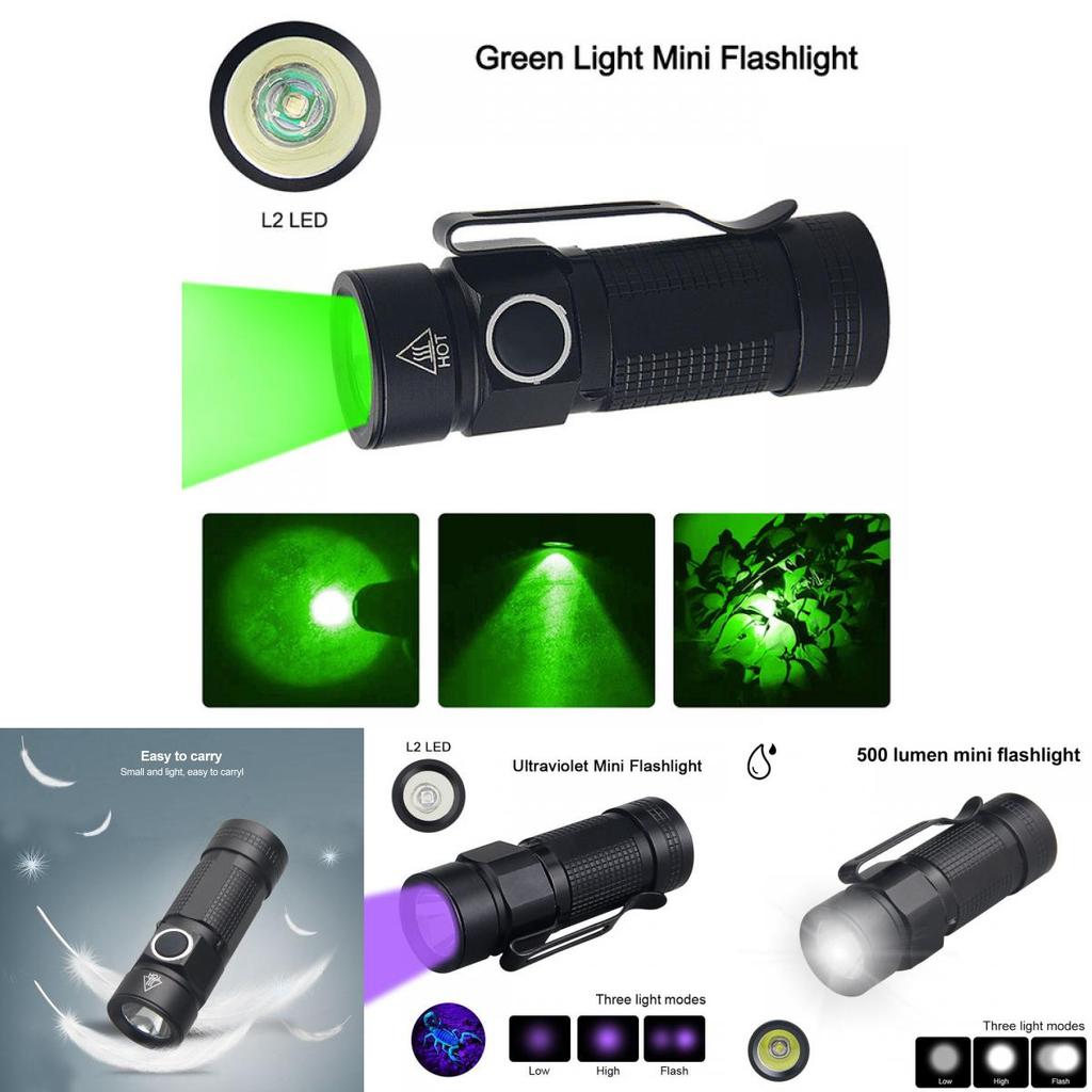 Aluminum Alloy Led Flashlight With Rechargeable For Camping And Hiking