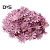 100Pcs/Bag Easy To Maintain Artificial Flower Head Fadeless Fabric Beautiful Garland Fake Flower Wedding Decor