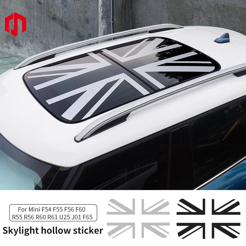 BFZ1 Car Sunroof Stickers Roof Window Film Vinyl Sunshade Sticker For MINI Cooper F56 F60 R55 R56 R60 U25 Countryman Auto Decal