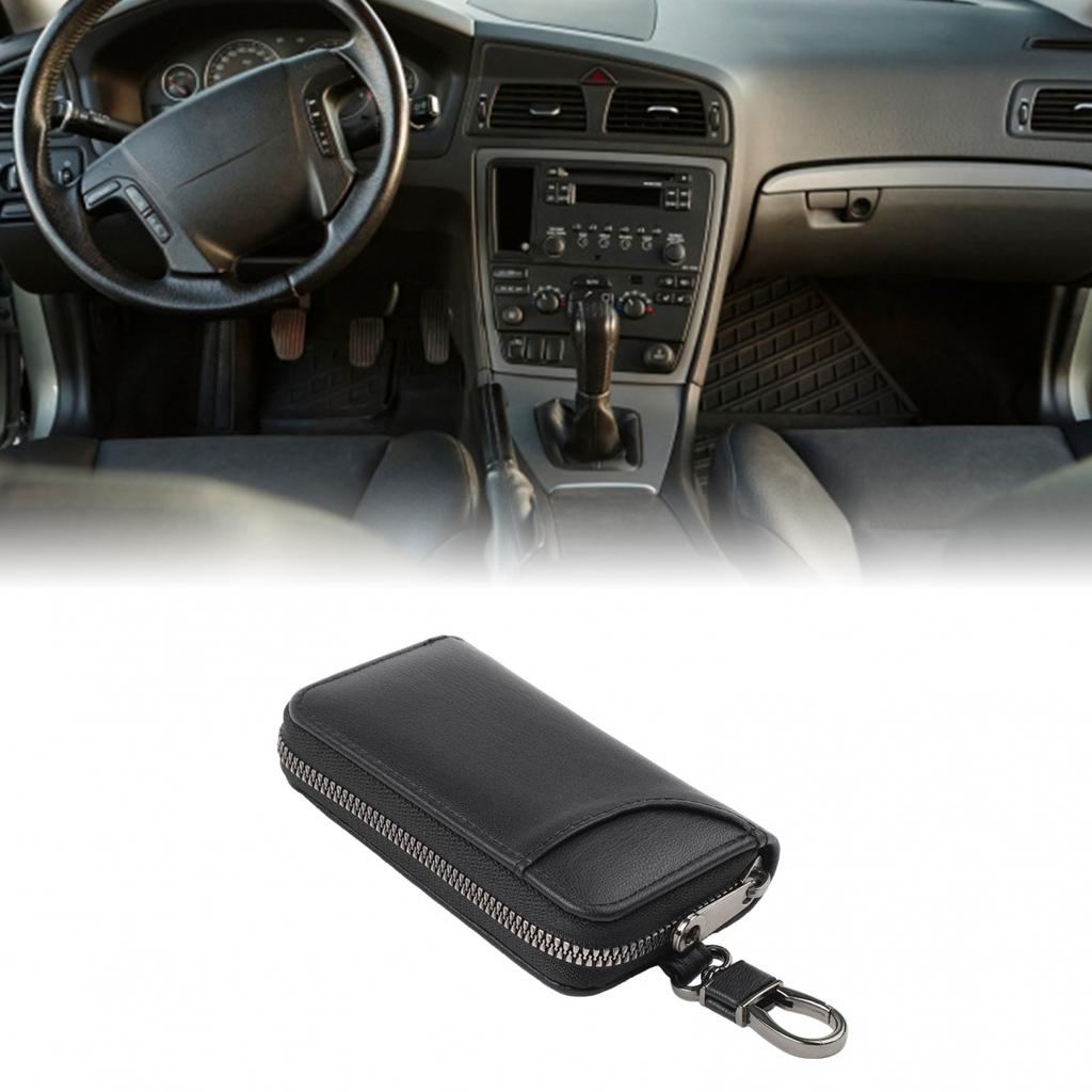 Leather Keychain Men Key Holder Organizer Pouch Everyday Carry