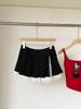 Pure Desire Women's Lace Patchwork A-line Pleated Skirt with Bow - New Autumn Collection, Hot Girl Style Short Skirt Pants