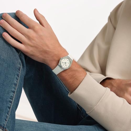 Montre pour femme Swatch Irony Medium Glacial Petals YLS471, Blanc