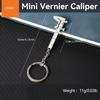 1pc Mini Portable Vernier Caliper Keychain - Dual-Scale (mm/inch) Alloy Measuring Tool, Compact Precision Instrument for Engineers, Students,