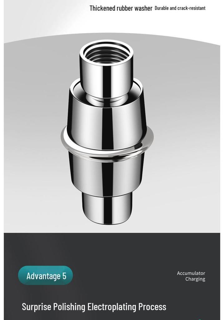 High-Pressure Single Nozzle Shower Head Set