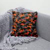 Royal Samt Stoff Polyester Zum Nähen - Motiv Orange Camouflage