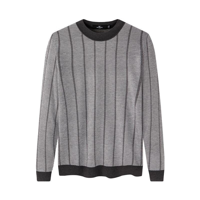 

Seven Wolves Men s Jacquard Wool Blend Round Neck Sweater