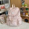 Schoolbag Corduroy Korean Simple Mini Backpack Female Sweet Student Versatile Lightweight Drawstring Commuter Small Backpack