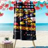 Pac-Man Custom Name Print Beach Towel, Large Soft Quick Dry Towel for Beach Camping Swimming