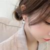 LATS New Fashion Contracted Heart Pearl Fine Earrings Joker Sweet Elegant Temperament Women Drop Earring Fashion Jewelry