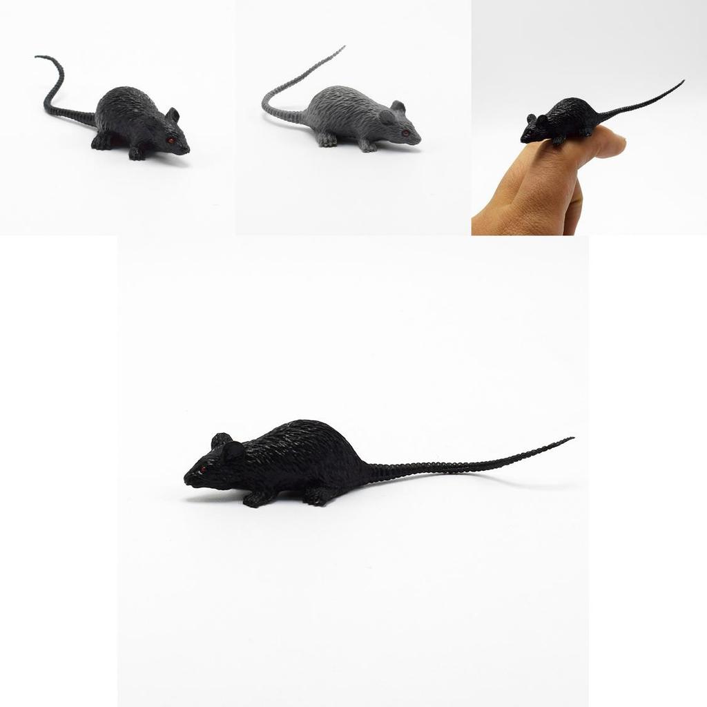 Unique Mini Mouse Toy Model For Pranks And Halloween Fun Plastic Material 9cm Size