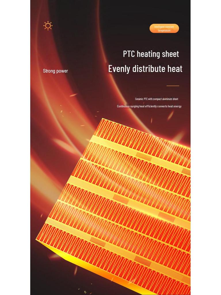 1200W Desktop PTC Electric Heater for Home, Office, and Dorms