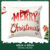 Winter Christmas Bow Design Pillowcase Bedroom Sofa Cushion Cover 100% Polyester Living Room Cushion Pillowcase Home Decor