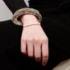 Steel Chain Simple Thin Pulseras Gold Color Beads Bracelets Fashion Pearl Bracelets  Party Wedding