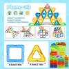 Big Size Magnetic Building Blocks - 3D STEM Educational Constructor Toys For Kids Multiple Shaped Magnetic Building Blocks