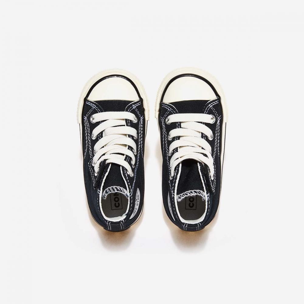 Converse Chuck 70 1 Velcro High  Black White Egret 