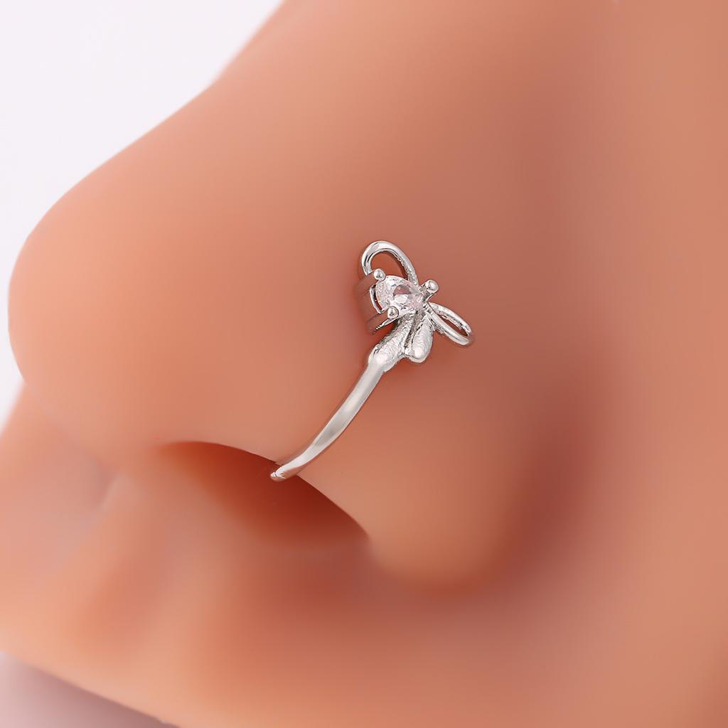Delicate Bow Nose Stud Sweet And Fresh Niche Design Nose Ring Personality Fashion Creative Nose Clip