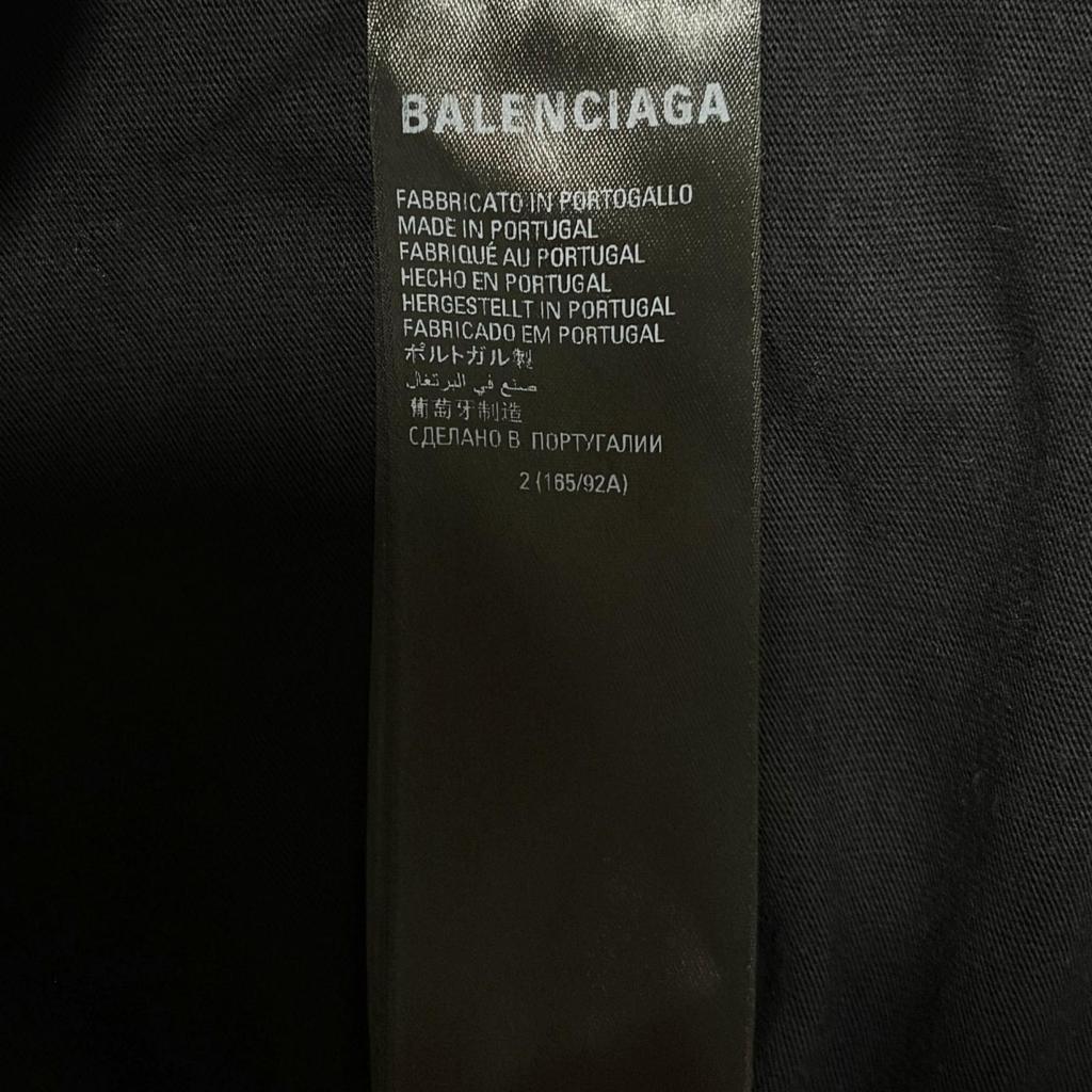 BALENCIAGA adidas Originals Collaboration T-Shirt Black Size L (2) Model 739101