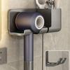 Wall Mounted Hair Dryer Holder For Bathroom Shelf Dryer Stand Bathroom Organizer