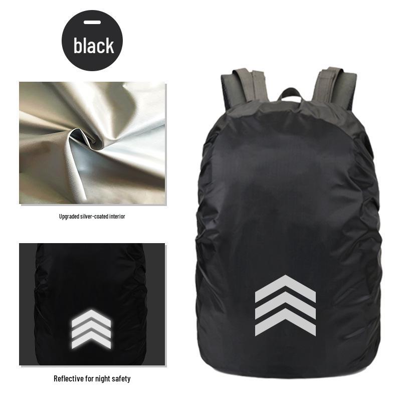 Reflektierende Wasserdichte Rucksack-Regenhülle - Schutz für Outdoor-Bergsteigen & Schultaschen.