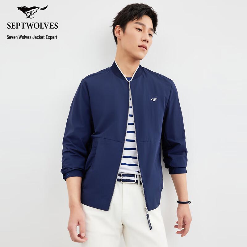 

Septwolves Men s Triple-Defense Baseball Collar Casual Jacket XL