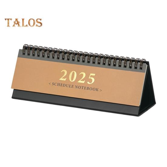 

Маленький настольный календарь 2025 года, мини-перекидной настольный календарь на 12 месяцев, планировщик, блокнот для школьных и домашних офисных принадлежностей кофейный