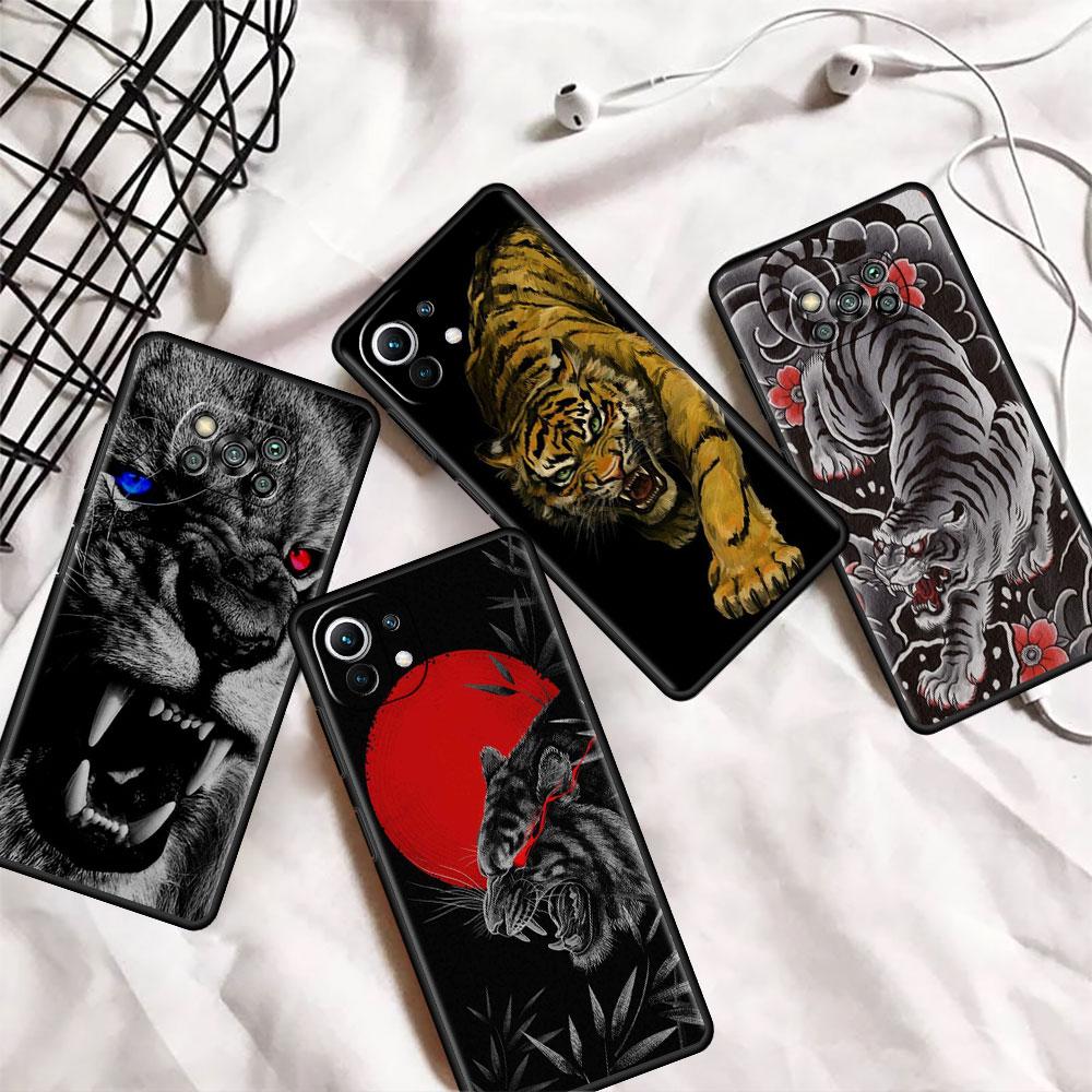 Case For Xiaomi Mi Poco X3 NFC M4 F3 C40 11 11T 10T Pro 12 9T 9 10 Lite Back Soft Phone Cover Lion Wolf