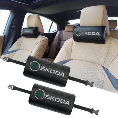 Oreiller de siège auto Repose-nuque Repose-tête de voyage Support tête cou Pour Skoda Kodiaq Fabia Kamiq Karoq Rapid Kami Scala Octavia 3 A7