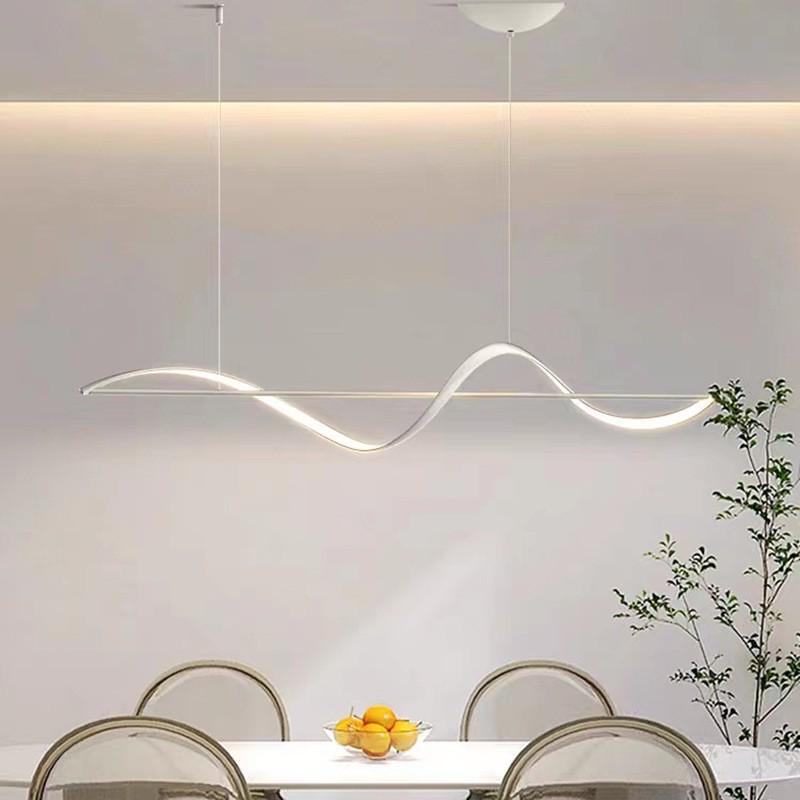 Modern Minimalist Twisted Strip Pendant Light for Dining or Bar