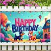 Happy Event Display Colorful Playful Cartoon Characters Dog Characters for Photography