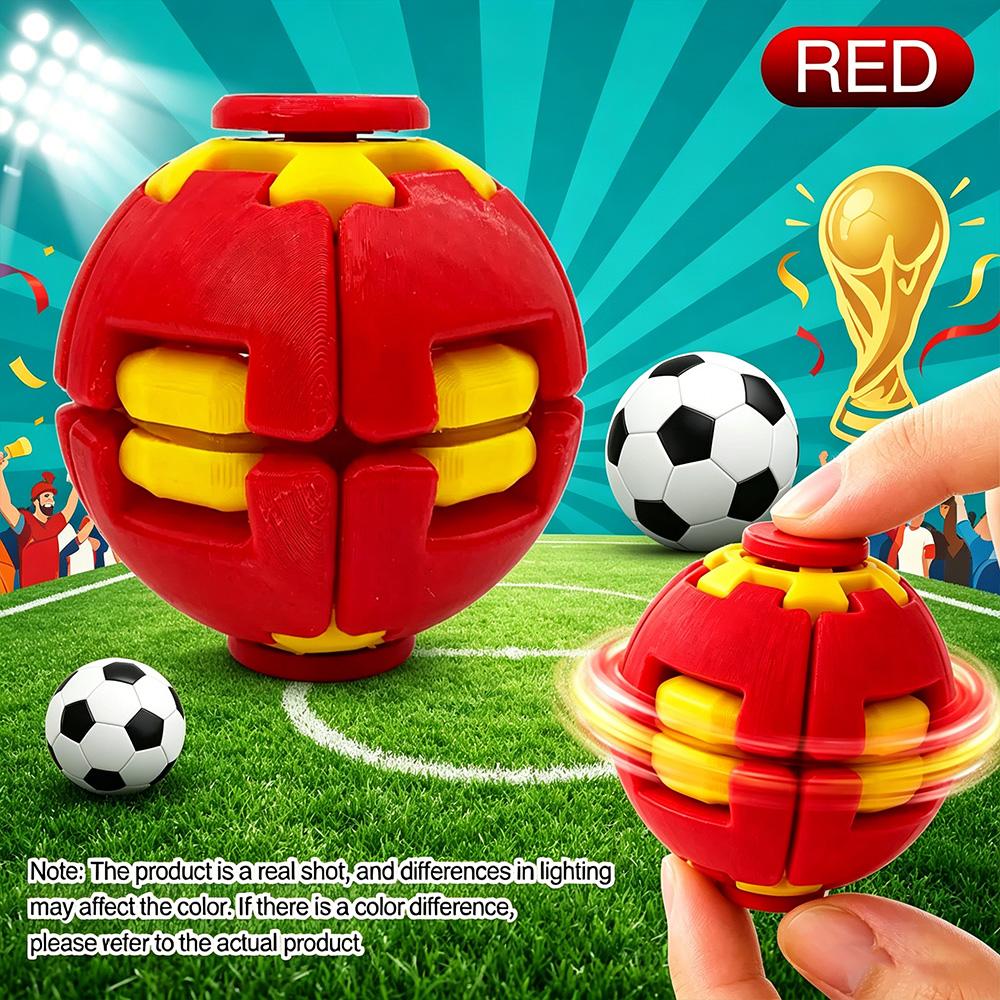 Color Press Rotate Fidget Spinner Ball Creative Stress Relief Hand Toy Portable Mini Educational Fidget Gift For Kids Adults
