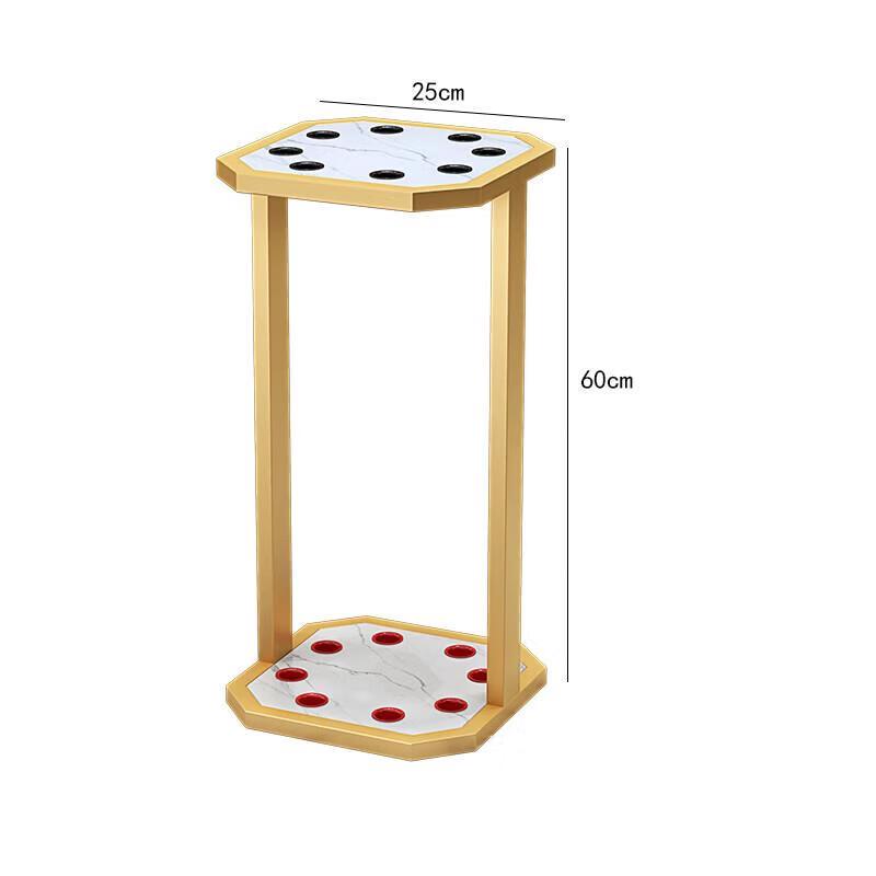 8-Hole Floor Cabinet Billiard Cue Rack