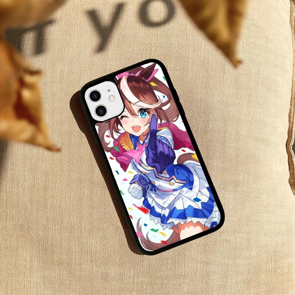 Anime Uma Musume Pretty Derby Tokai Teio Phone Case Silicone PC+TPU For For IPhone 11 12 13 14 15 16 Plus Pro Max Cover