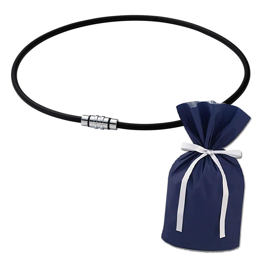 Colantotte Magnetic Crest SMART Limited Edition Gift Set Day Gift Necklace, (Premium Silver, Medium, Approx. 47cm), Father's