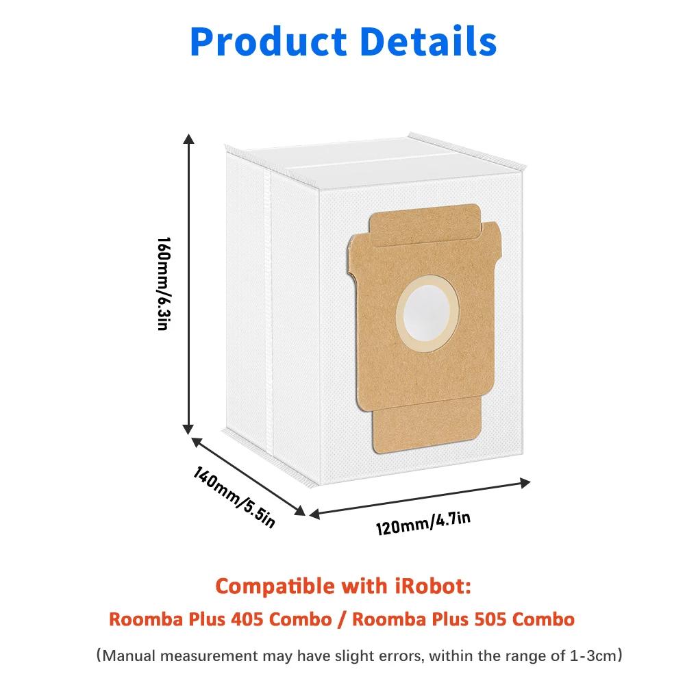 Für iRobot Roomba Plus 405 Combo / 505 Combo Roboterstaubsauger Ersatzteile Wischmopps Filter Staubbeutel Haupt- und Seitenbürsten Zubehör