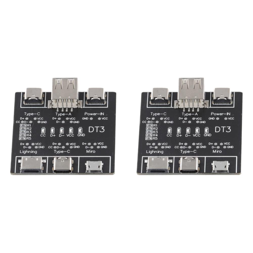 DT3 USB Cable Tester USB Type-C Date Cable On-Off Detection Data Cable Inspection Board USB Cable Checker for iOS Android