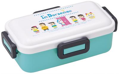 Bento Single for Made In with Dishwasher and Microwave Sanrio Doraemon Dot Box, 530ml, Tier, Women, Japan, Leak-Resistant 4-Point Lock, Safe,
