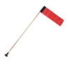 Large Kayak   Flag with Pole, Storage Bag, Screws and Track Mount Base High Visibility 20x5.6 Inch