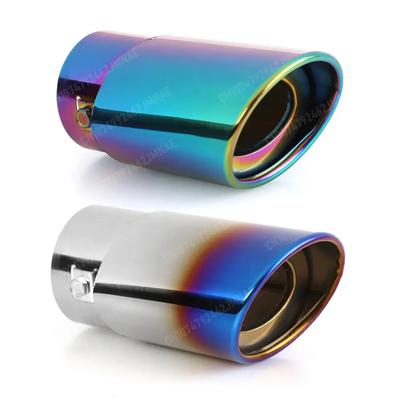 Multi-functional Burnt Color Stainless Steel Car Exhaust Tip Practical Durable Muffler Straight Tail Pipe Silencer