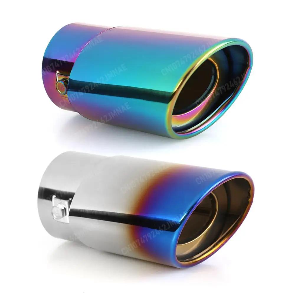 

Multi-functional Burnt Color Stainless Steel Car Exhaust Tip Practical Durable Muffler Straight Tail Pipe Silencer