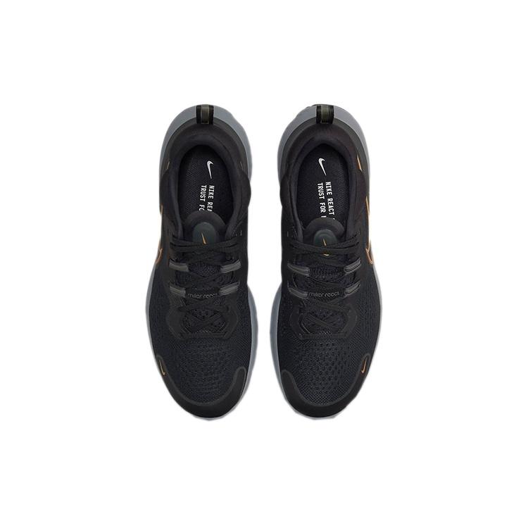 Nike React Miler 2 'Black Metallic Gold' Men's CW7121-005