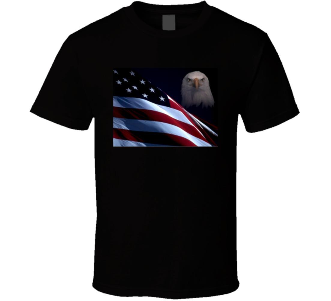 American Pride Patriotic T-Shirt USA Flag Eagle Novelty Unisex TShirt July 4th XXXXL