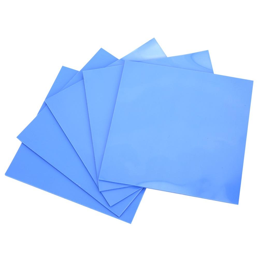 5Pcs Rubber Thermal Conductive Pad Highly Efficient Heat Conduction Sheet For IC LED Cooler