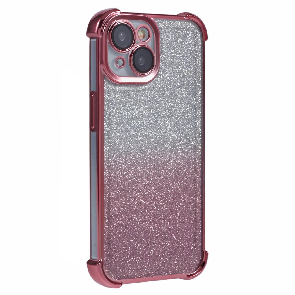 For iPhone 15 Plus Case Glitter TPU Phone Cover Reinforced Corners