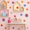 Bright Colourful Small Flowers Bedroom Living Room Wardrobe Home Background Beautification Decoration Stickers