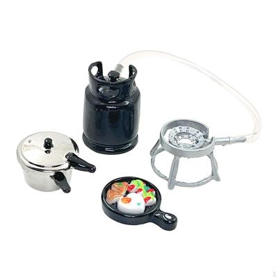 3x 1:6 1:12 Dollhouse Miniature Kitchen Cookware Tools Furniture Birthday Gifts Mini Gas