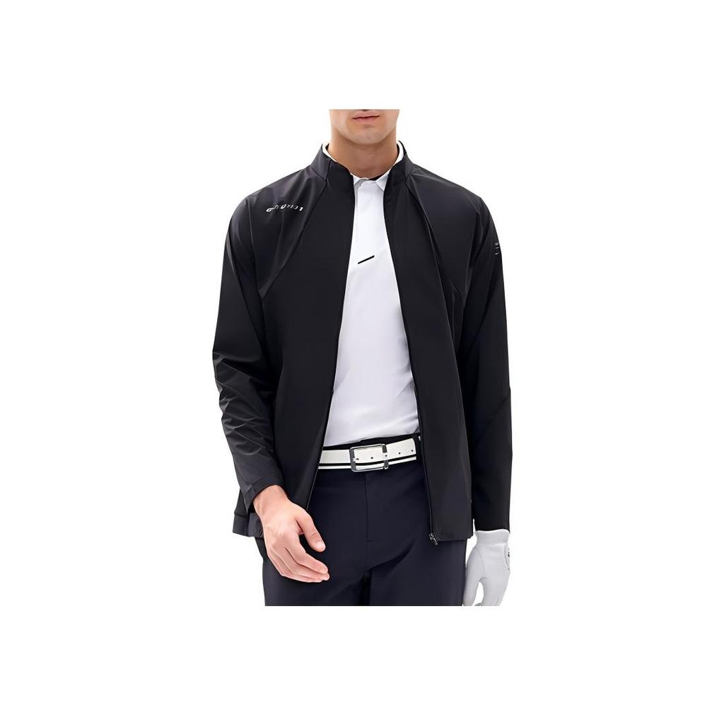 Fila Solid Color Lightweight Golf Sports Casual Jacket Men Jackets Black A11M225701F-BK