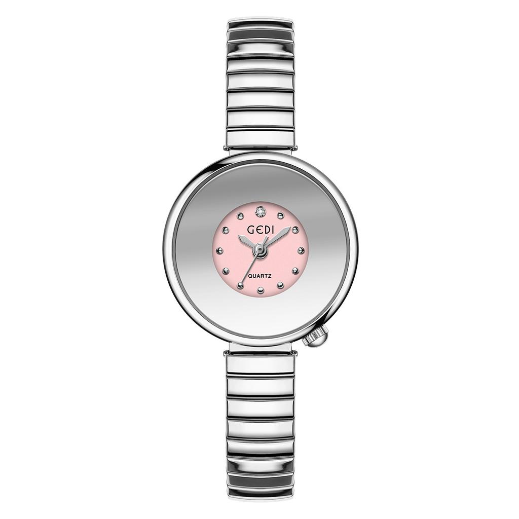 Sky Mirror Subdial, Elastic Band, Student Watch, Niche High-End, Exquisite And Versatile Women'S Quartz Watch